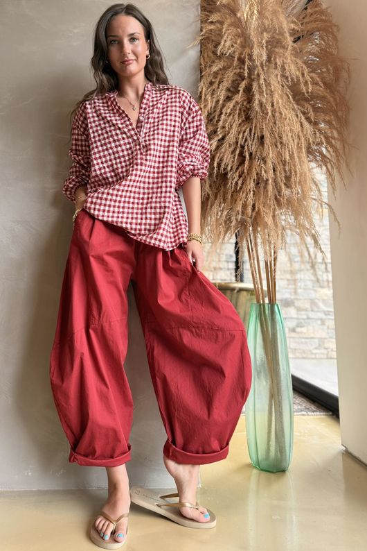 Paloma Classic Barrel Pant Sangria